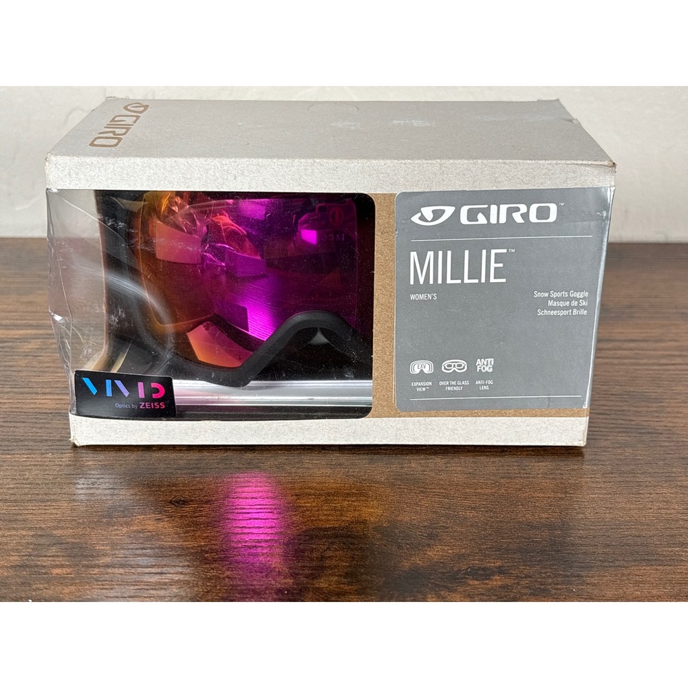 Giro Millie Womens Snow‎ Goggles VIVID Pink ZEISS Lens Black Grey Botanical LX